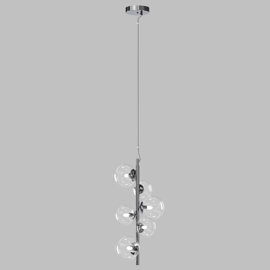 ONLI - Lampadario a sospensione con cavo KIMBERLY 6xG9/6W/230V cromo lucido