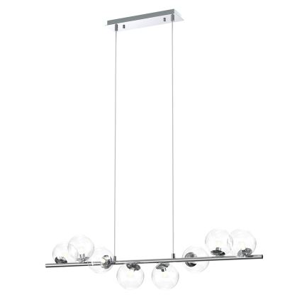 ONLI - Lampadario a sospensione con cavo KIMBERLY 8xG9/6W/230V, cromo lucido