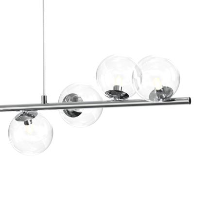 ONLI - Lampadario a sospensione con cavo KIMBERLY 8xG9/6W/230V, cromo lucido