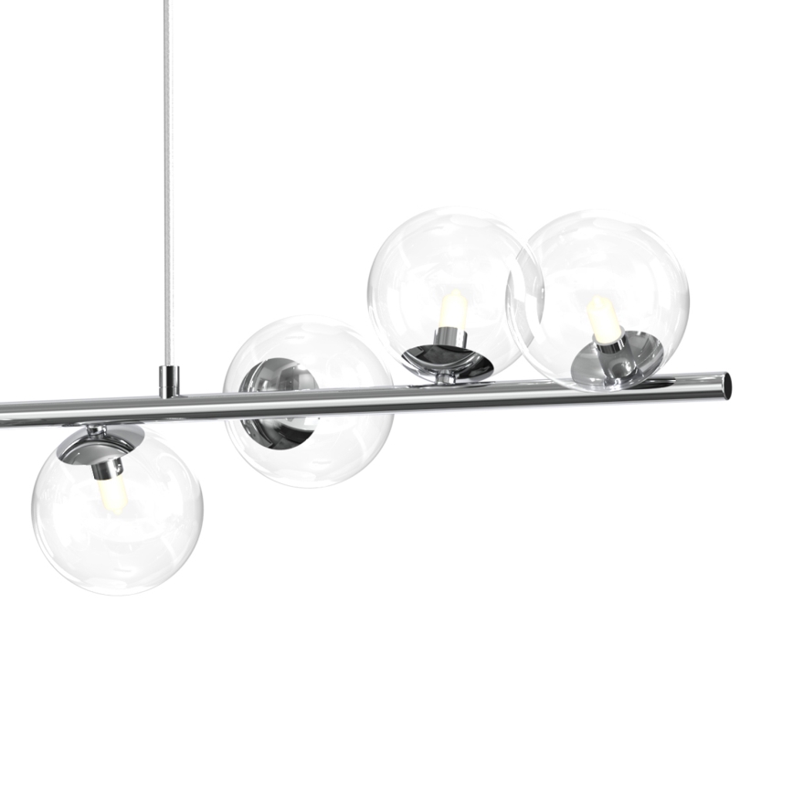 ONLI - Lampadario a sospensione con cavo KIMBERLY 8xG9/6W/230V, cromo lucido
