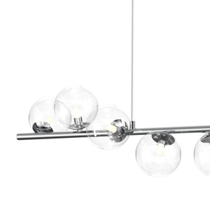 ONLI - Lampadario a sospensione con cavo KIMBERLY 8xG9/6W/230V, cromo lucido