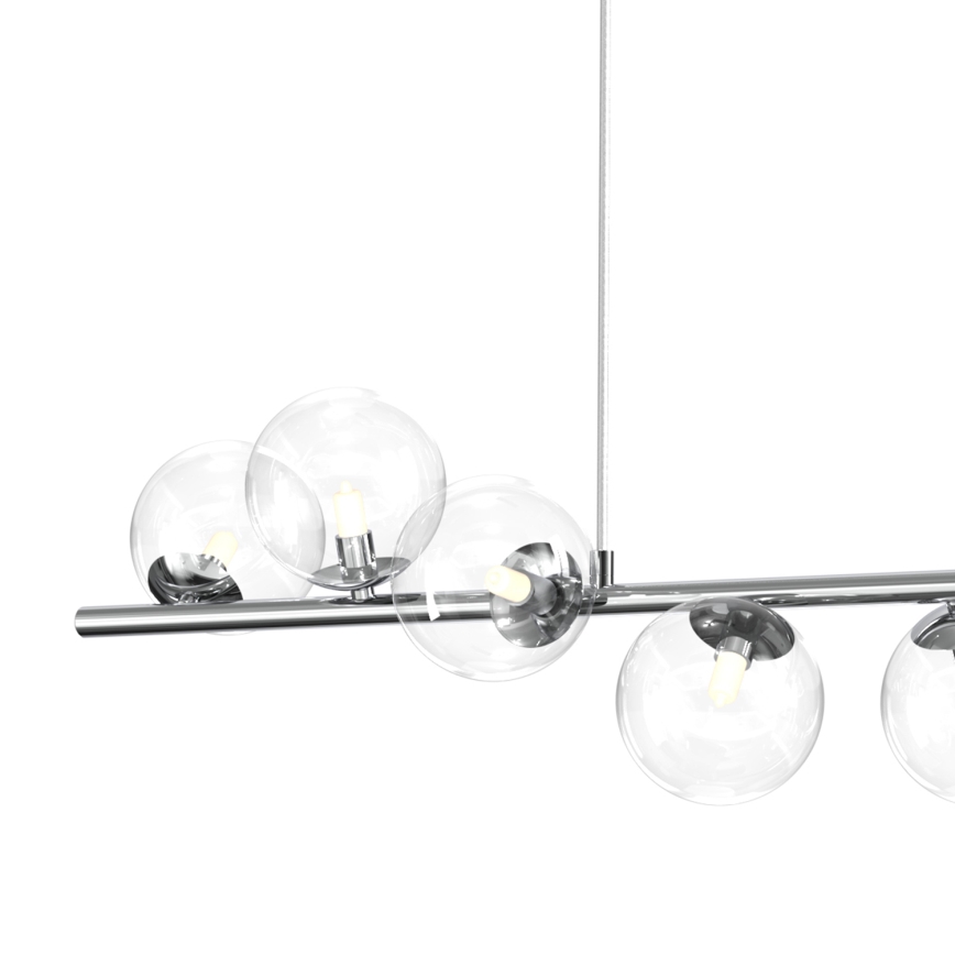 ONLI - Lampadario a sospensione con cavo KIMBERLY 8xG9/6W/230V, cromo lucido