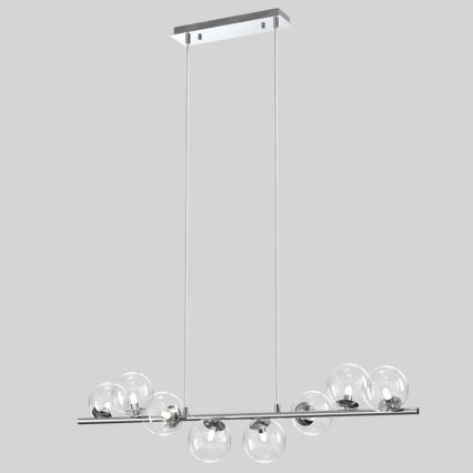 ONLI - Lampadario a sospensione con cavo KIMBERLY 8xG9/6W/230V, cromo lucido