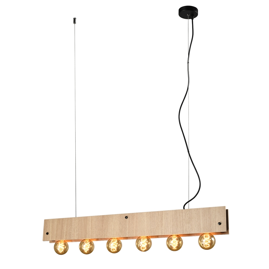 ONLI - Lampadario a sospensione con filo ARGO 6xE27/22W/230V beige