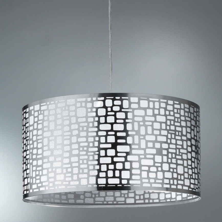 ONLI - Lampadario a sospensione con filo BRUCE 1xE27/15W/230V diametro 45 cm cromo opaco