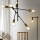 ONLI - Lampadario a sospensione con filo CROSS 6xE27/22W/230V nero/ottone