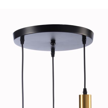 ONLI - Lampadario a sospensione con filo DOROTY 1xE27/22W/230V blu/oro