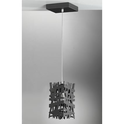 ONLI - Lampadario a sospensione con filo FORESTA 1xE27/15W/230V nero
