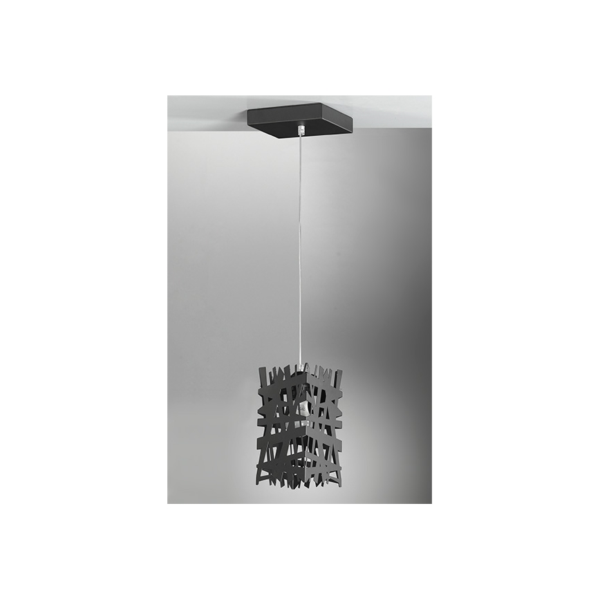 ONLI - Lampadario a sospensione con filo FORESTA 1xE27/15W/230V nero