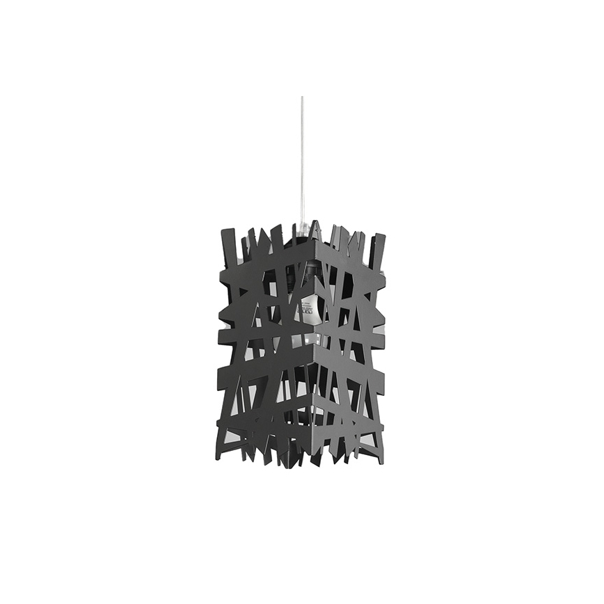 ONLI - Lampadario a sospensione con filo FORESTA 1xE27/15W/230V nero