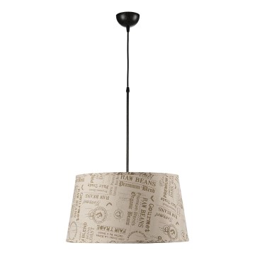ONLI - Lampadario a sospensione con filo MAIDA 1xE27/15W/230V diametro 50 cm marrone