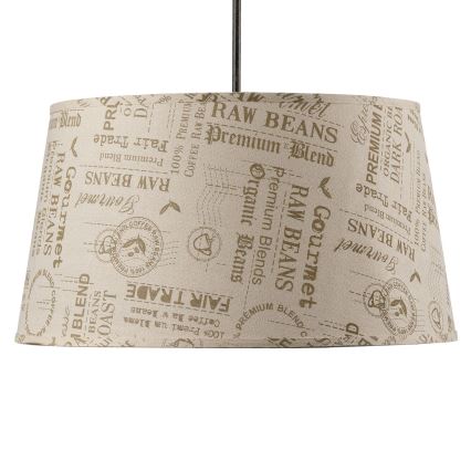 ONLI - Lampadario a sospensione con filo MAIDA 1xE27/15W/230V diametro 50 cm marrone