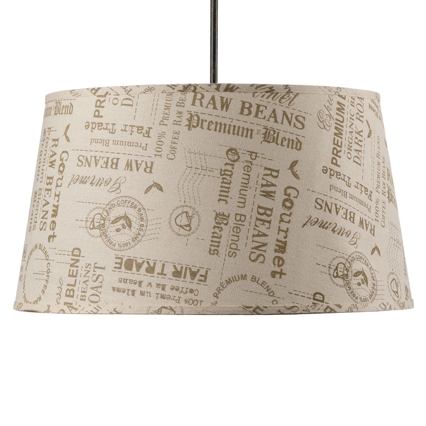 ONLI - Lampadario a sospensione con filo MAIDA 1xE27/15W/230V diametro 50 cm marrone
