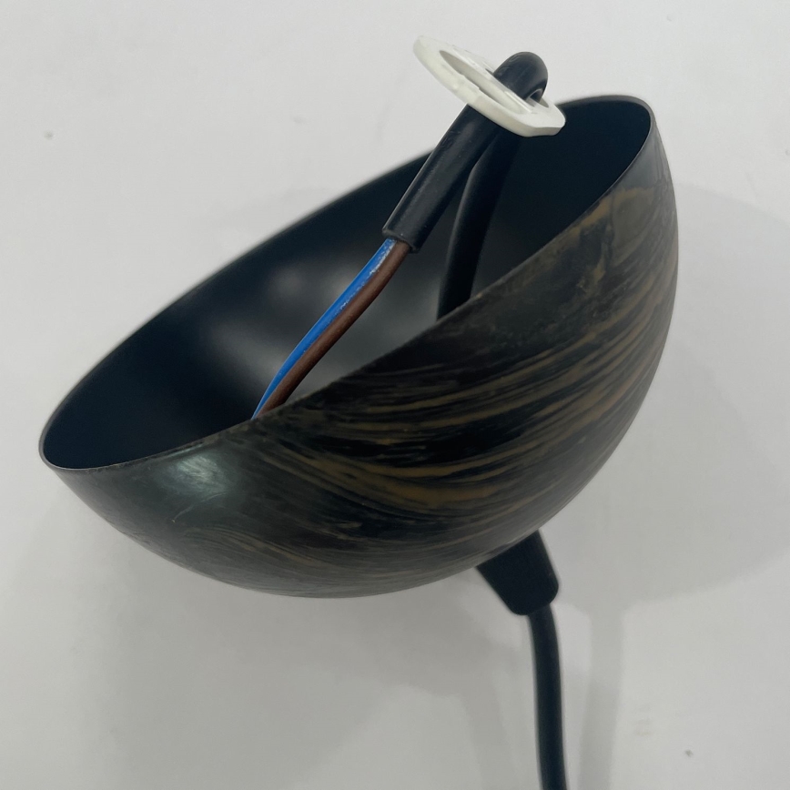 ONLI - Lampadario a sospensione con filo MAIDA 1xE27/15W/230V diametro 50 cm marrone