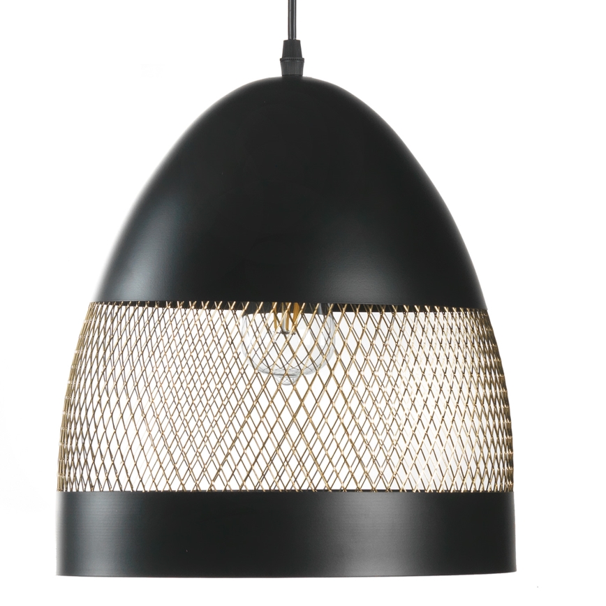 ONLI - Lampadario a sospensione con filo POLLY 1xE27/22W/230V nero