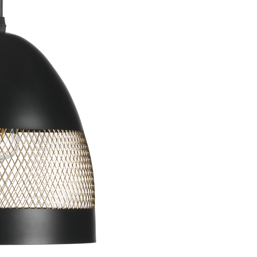 ONLI - Lampadario a sospensione con filo POLLY 1xE27/22W/230V nero