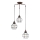 ONLI - Lampadario a sospensione con filo RAGNO 3xE27/15W/230V nero/marrone