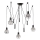 ONLI - Lampadario a sospensione con filo RAGNO 5xE27/15W/230V ragno nero