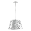 ONLI - Lampadario a sospensione con filo RICKY 1xE27/15W/230V diametro 40 cm bianco