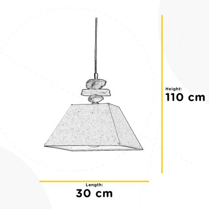 ONLI - Lampadario a sospensione con filo SEREGON 1xE27/22W/230V