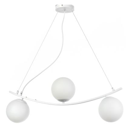 ONLI - Lampadario a sospensione con filo TRIO 3xE14/6W/230V bianco