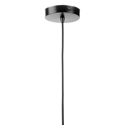 ONLI - Lampadario a sospensione con filo YONG 1xE27/22W/230V nero diametro 38 cm