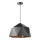 ONLI - Lampadario a sospensione con filo YONG 1xE27/22W/230V nero diametro 46 cm