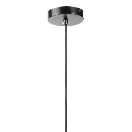 ONLI - Lampadario a sospensione con filo YONG 1xE27/22W/230V nero diametro 46 cm