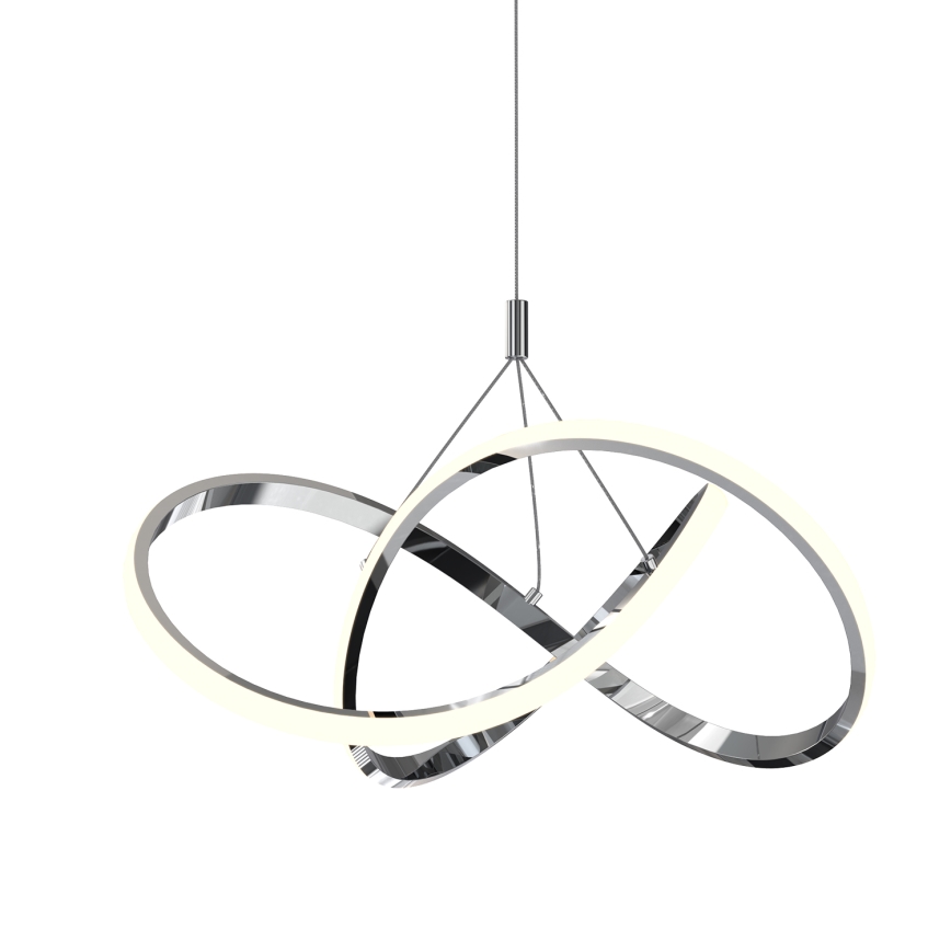 ONLI - Lampadario LED a sospensione con filo LOOP LED/40W/230V 4000K cromo lucido