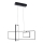 ONLI - Lampadario LED a sospensione con filo SQUID LED/60W/230V 4000K nero