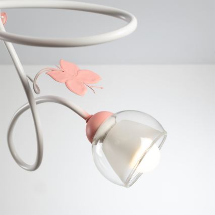 ONLI - Lampadario per bambini BUTTERFLY 3xE14/6W/230V