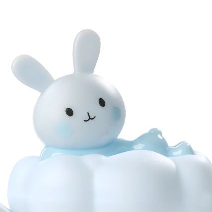 ONLI - Lampada da notte ricaricabile a LED per bambini NUVOLINA LED/2,5W/5V 300 mAh coniglietto/blu