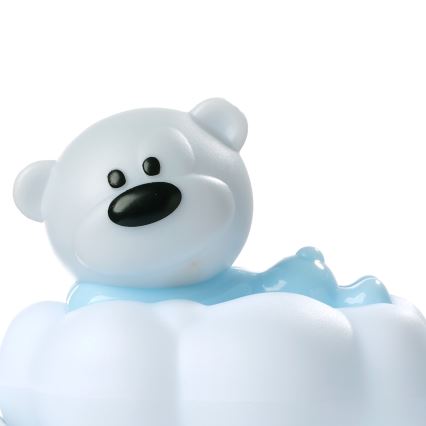 ONLI - Luce notturna ricaricabile LED per bambini NUVOLINA LED/2,5W/5V 300 mAh orsetto/blu