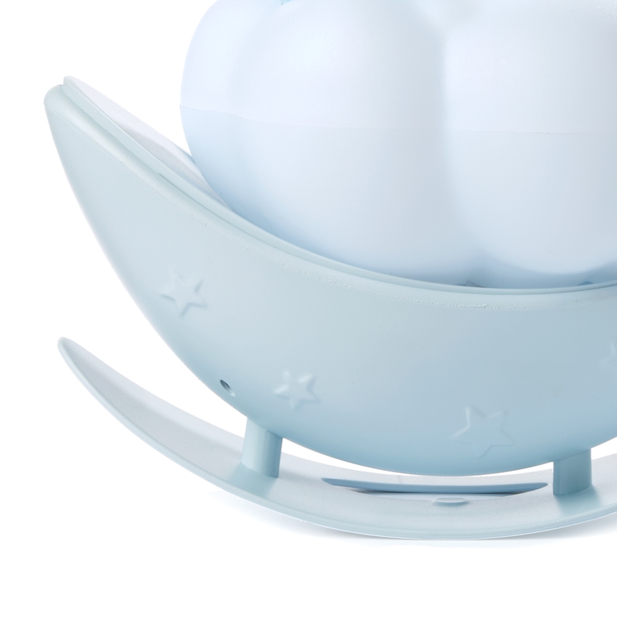 ONLI - Luce notturna ricaricabile LED per bambini NUVOLINA LED/2,5W/5V 300 mAh orsetto/blu