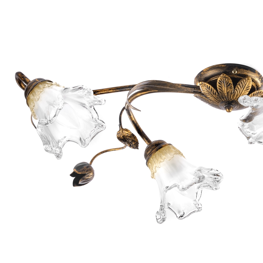 ONLI - Plafoniera ARIANNA 4xE14/6W/230V bronzo