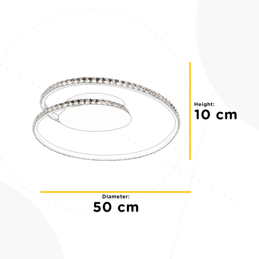 ONLI - Plafoniera LED EDEN LED/26W/230V 4500K diametro 50 cm bianco