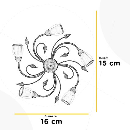 ONLI - Plafoniera LILIANA 5xE14/6W/230V