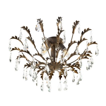 ONLI - Plafoniera TERESA 3xE14/6W/230V bronzo