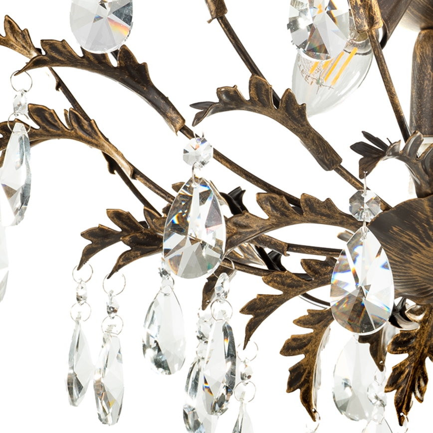 ONLI - Plafoniera TERESA 3xE14/6W/230V bronzo