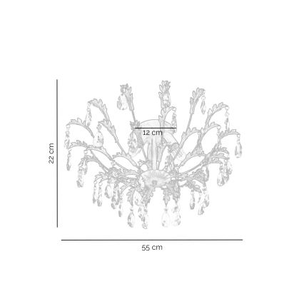 ONLI - Plafoniera TERESA 3xE14/6W/230V bronzo