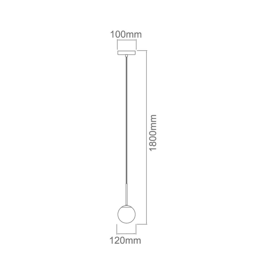 Open Design OR80087 - Lampada a sospensione da bagno BAO con cavo 1xG9/8W/230V IP44 dorata