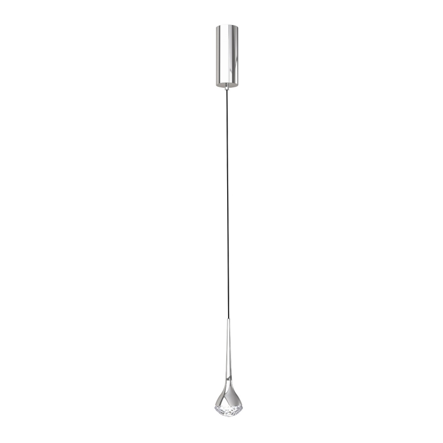 Open Design OR80322 - Lampadario LED su cavo CRIMA LED/7W/230V, cromato lucido