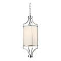 Open Design OR80551 - Lampadario a catena LUNGA 1xE27/15W/230V cromo lucido/bianco