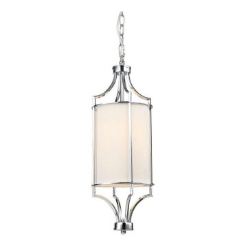 Open Design OR80551 - Lampadario a catena LUNGA 1xE27/15W/230V cromo lucido/bianco