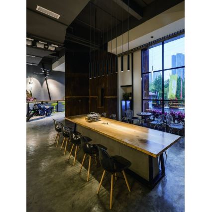 Open Design OR80803 - Lampada a sospensione SLIMI su cavo 1xG9/3,5W/230V nera