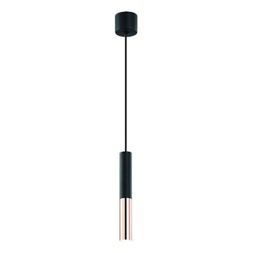 Open Design OR80827 - Lampada a sospensione su cavo SLIMI 1xG9/3,5W/230V nero/oro rosa