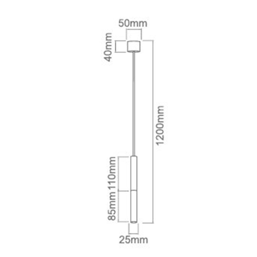 Open Design OR80834 - Lampadario a cavo SLIMI 1xG9/3,5W/230V bianco
