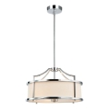 Open Design OR80865 - Lampadario su asta STANZA 3xE27/15W/230V Ø 42 cm cromo lucido/bianco