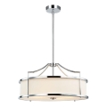 Open Design OR80872 - Lampadario a stelo STANZA 4xE27/15W/230V Ø 55 cm cromo lucido/bianco