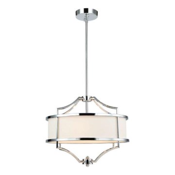 Open Design OR80902 - Lampadario a stelo STESSO 4xE27/15W/230V Ø 42 cm cromo lucido/bianco